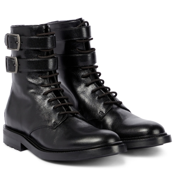 SAINT LAURENTLeather ankle boots 42 black - Picture 1 of 5